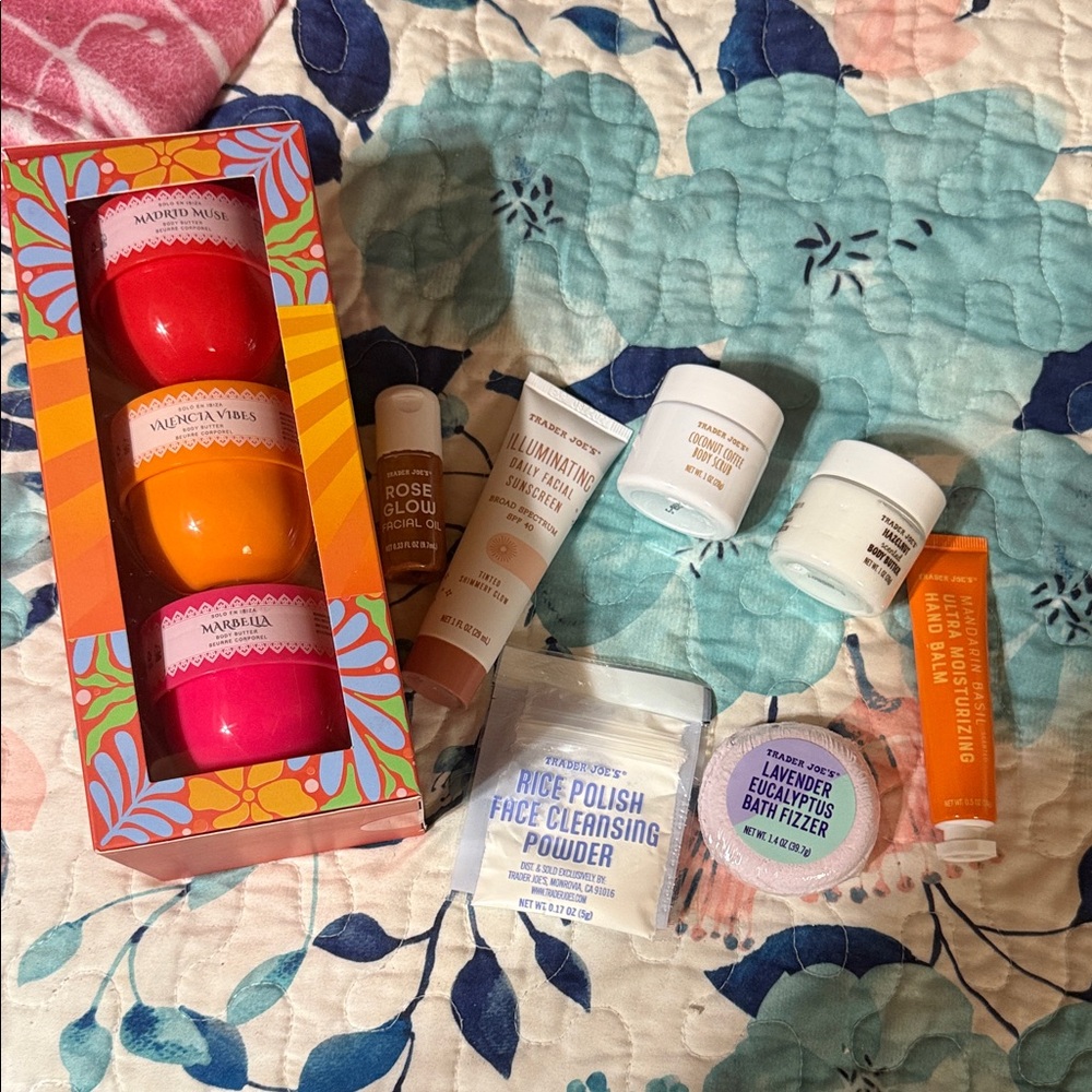 Trader Joe’s beauty minis + lotions